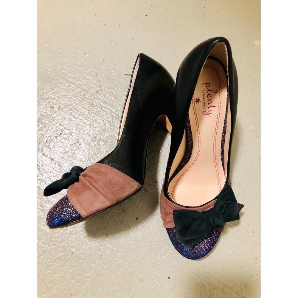 Plenty by Tracy Reese Anthropologie Raja glitter pumps